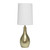 Teardrop Table Lamp with Drum Shade - 19.5" - Gold and White - IMAGE 1