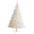 8’ Pre-Lit White Artificial Christmas Tree, Clear LED Lights - IMAGE 1