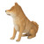 16" Brown and White Shiba Inu Sitting Outdoor Statue - IMAGE 4