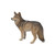 24" Gray and Brown Standing Coyote Outdoor Garden Figurine - IMAGE 1