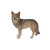 24" Gray and Brown Standing Coyote Outdoor Garden Figurine - IMAGE 4