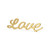 10" Gold Cursive "Love" Word Forming Valentine's Day Tabletop Decor - IMAGE 3