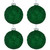 Glitter Lined Diamonds Glass Christmas Ball Ornament - 3" (80mm) - Green - 4ct - IMAGE 5