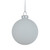 Matte Christmas Tree Glass Ball Ornaments - 3" - White - 4ct - IMAGE 3
