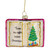Glittered Twas the Night Before Christmas Book Glass Ornament - 3.5" - IMAGE 1