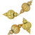 Commercial Size Shatterproof 2-Finish Finial Christmas Ornaments - Gold -10" - 4ct - IMAGE 3