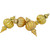 Commercial Size Shatterproof 2-Finish Finial Christmas Ornaments - Gold -10" - 4ct - IMAGE 4