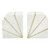 Polished Marble Bookends - 5" - White and Gold - Set of 2 - IMAGE 2
