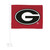 14" x 11" NCAA University of Georgia Bulldogs Automotive Car Flag - IMAGE 1