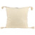 17" Beige and Black Striped Square Throw Pillow with Tassels - IMAGE 4