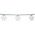 White Glittered Snowflakes Christmas Lights - Clear - 6' Green Wire - 10ct - IMAGE 4