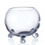 Bubble Glass Footed Bowl - 7" - Clear - IMAGE 1