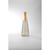 Hand-Blown Glass Bottle Decorative Vase - 14" - Gray and Gold - IMAGE 1