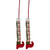 Set of 2 Red and Green Plaid Plush Elf Leg Christmas Picks 30" - IMAGE 5