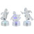 LED Lighted Color Changing Penguin Acrylic Christmas Decorations - 4" - Set of 3 - IMAGE 5