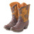 Cowboy Boots Outdoor Planter - 9.5" - Brown - IMAGE 1