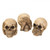 No Evil Skulls Halloween Tabletop Decoration - 2.5" - Beige - Set of 3 - IMAGE 1