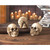 No Evil Skulls Halloween Tabletop Decoration - 2.5" - Beige - Set of 3 - IMAGE 2