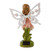Fairy Solar Lighted Outdoor Garden Statue - 10.75" - Pink and Green