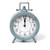 8.75" Blue Dorothy Vintage Metal Table Clock - IMAGE 1