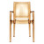 36" Amber Transparent Stackable Outdoor Patio Dining Chair - IMAGE 3