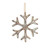 12ct Brown and White Rustic Snowflake Christmas Ornaments 9.25" - IMAGE 3