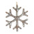 12ct Brown and White Rustic Snowflake Christmas Ornaments 9.25" - IMAGE 4