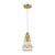 1-Light Mini Pendant Ceiling Light Fixture - 10" - Aged Gold Finish - IMAGE 1