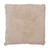 22" Light Brown Square Decorative Shortwool Sheepskin Cushion - Wool Filler - IMAGE 1