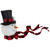 12" Plush Snowman in Top Hat Christmas Tree Topper - IMAGE 4