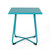 18.75" Teal Blue Contemporary Square Outdoor Patio Side Table - IMAGE 2