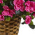 28" Pink Azalea Artificial Silk Flower with Hanging Basket - IMAGE 4