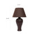Textured Stucco Curve Ceramic Table Lamp with Shade - 20" - Brown - IMAGE 4