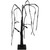 LED Lighted Glittered Halloween Willow Tree with Bats - 24" - Orange Lights - IMAGE 1