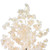 6' LED Lighted White Floral Artificial Tree - Warm White Lights - IMAGE 4