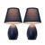 Mini Egg Oval Table Lamps with Tapered Shade - 9.5" - Blue - Set of 2 - IMAGE 3