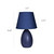 Mini Egg Oval Table Lamps with Tapered Shade - 9.5" - Blue - Set of 2 - IMAGE 4