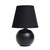 Mini Globe Table Lamp with Tapered Shade - 8.5" - Black - IMAGE 1