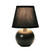 Mini Globe Table Lamp with Tapered Shade - 8.5" - Black - IMAGE 3