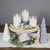 Set of 3 Snowy Woodland Flameless LED Flickering Glass Christmas Pillar Candles 6" - IMAGE 2