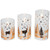 LED Flameless Flickering Woodland Glass Pillar Christmas Candles - 6" - Set of 3 - IMAGE 4