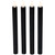 LED Flickering Flameless Solid Taper Halloween Candles 9.5" - Black - Set of 4 - IMAGE 4