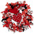 Ribbon and Heart Small Valentine's Day Wreath - 17" - IMAGE 2