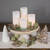 LED Flameless Flickering Solid Wax Pillar Candles - 7" - White - Set of 4 - IMAGE 2