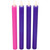 Set of 4 Purple and Pink Flickering LED Christmas Advent Wax Taper Candles 9.5" - IMAGE 4