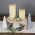 LED Flickering Flameless Wax Rectangular Candles - 8" - Cream - Set of 2 - IMAGE 2