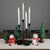 Set of 4 Solid White LED Flameless Flickering Wax Taper Candles 9.5" - IMAGE 2