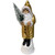 10.5” Schaller 24K Gold Leaf Santa Paper Mache Christmas Candy Container - IMAGE 1