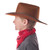 Brown Cowboy/Cowgirl Hat with Red Bandanna - IMAGE 5