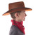 Brown Cowboy/Cowgirl Hat with Red Bandanna